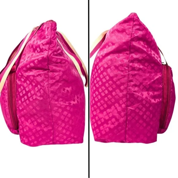 Kate Spade Bon Voyage Pink Nylon Large Packable Tote Bag - Picture 2 of 8